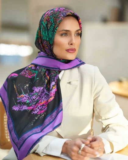 روسری Dior ابریشم دور دست دوز (قواره 90) 30147