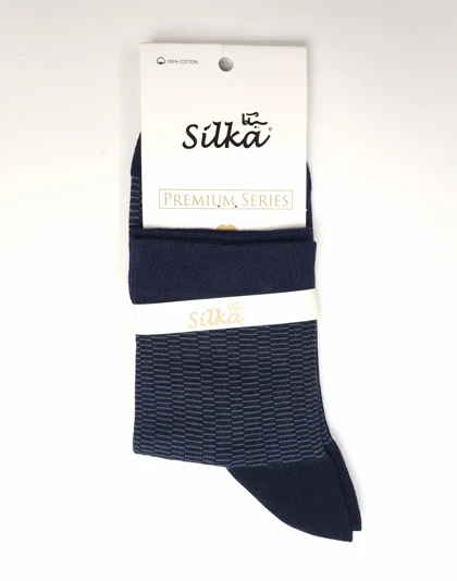 جوراب مردانه کلاسیک نیم ساق شاهین سیلکا