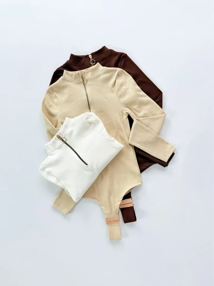 بادی کبریتی یقه سه سانتی نیم زیپ