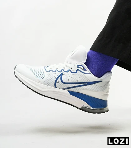 کفش کتانی مردانه سفید آبی NIKE airmax alpha trainer