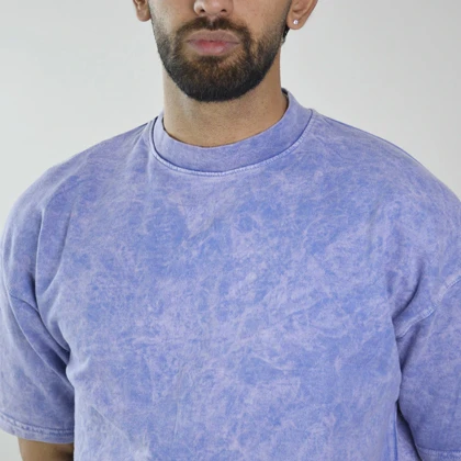 تیشرت باکسی اسپرت سنگشور مدل ZRA-4B0293 نیلی روشن