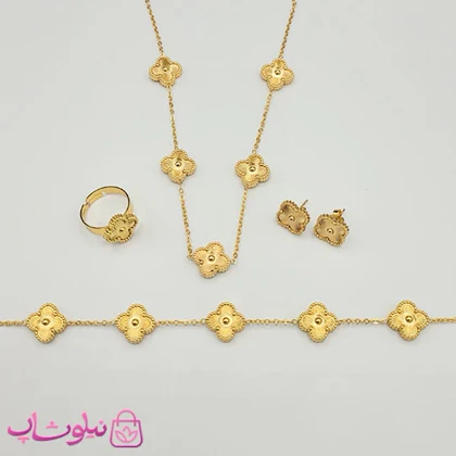 سرویس کامل زنانه طرح ونکلیف طلایی کد 330