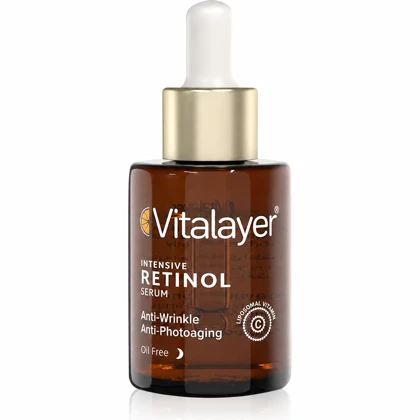 سرم قطره چکانی رتینول 0.5% ویتالیر مدل Intensive Retinol ضدچروک 30ml