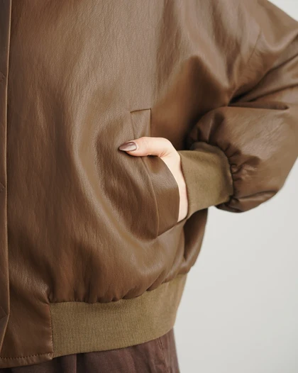 کت چرم Zara | هیبا