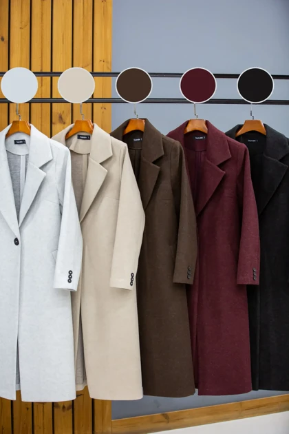 پالتو فوتر بلند تک دکمه