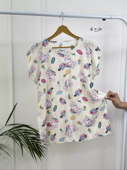 بلوز نخی آستین سرخود