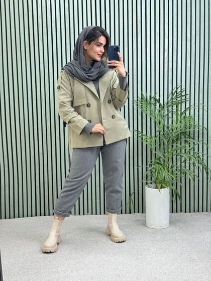 بارانی آستردار نازلی