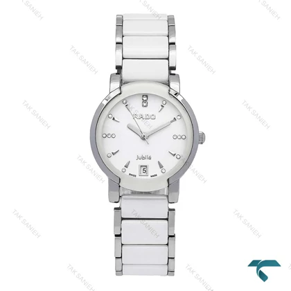 رادو Centrix زنانه وسط سرامیکی سیلور سفید Rado-6334-L