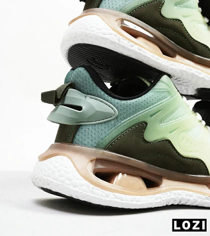 کفش کتانی مردانه سبز قهوه ای ADIDAS Customize Run