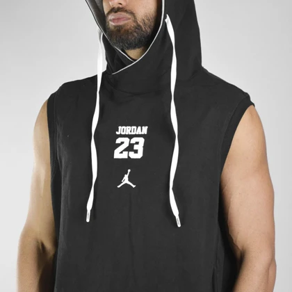 هودی آستین حلقه‌ای اسپرت جردن مدل CNA-3F0982 مشکی