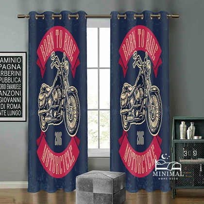 پرده کودک طرح موتور سیکلت مدل W5088