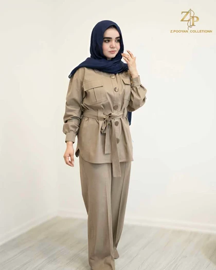 تونیک و شلوار زنانه لینن شوکا