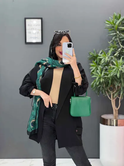 مانتو مازراتی آستین گت دار