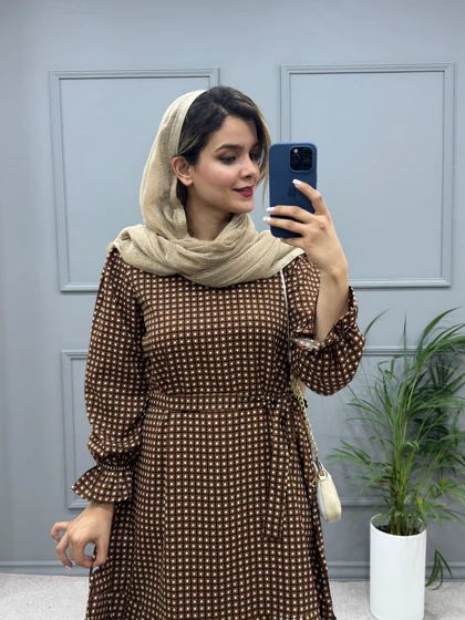 پیراهن مانتویی آریانا ( بدون کمربند )