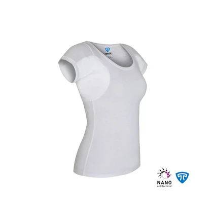 تیشرت نانو آنتی باکتریال ضدتعریق زنانه سفید