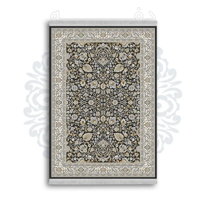 *جدید* فرشینه از جنس پارچه شانل مخمل ترک طرح فانتزی برند دفه کد 1228