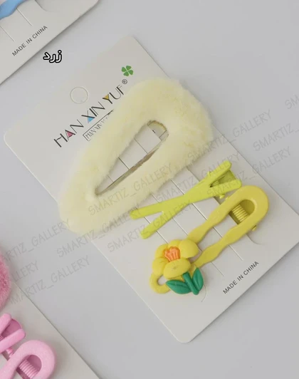 پک گیره 3تایی مخمل رنگی