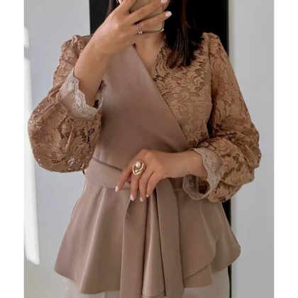 شومیز مجلسی زنانه مدل چپ و راستی