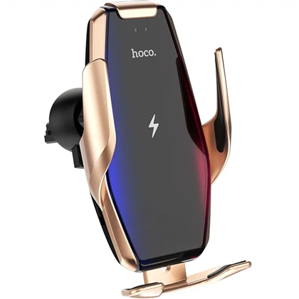 هولدر موبایل و شارژر وایرلس 15 وات هوکو HOCO مدل S14 با نصب دوگانه