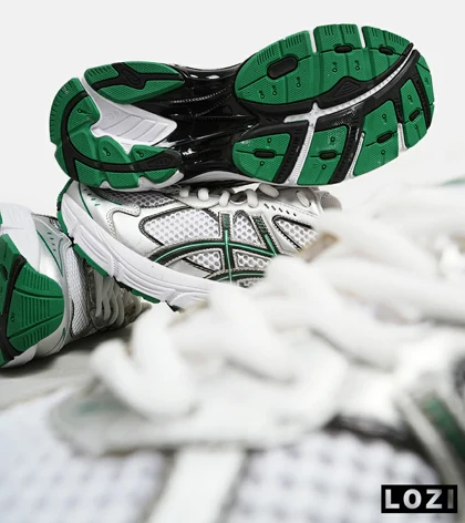 کفش کتانی مردانه سفید سبز ASICS GT-2160