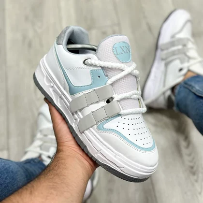 کفش اسپرت مردانه مدل LXN رنگ سفید آبی