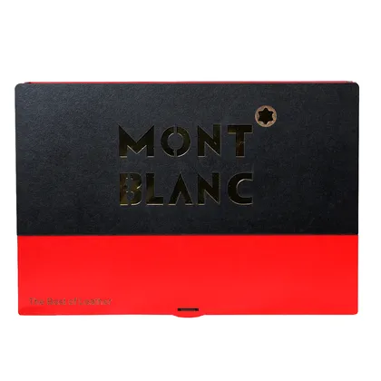 ست هدیه کیف پول و کمربند چرمی مدل MONT BLANK مونت بلانک SBM008