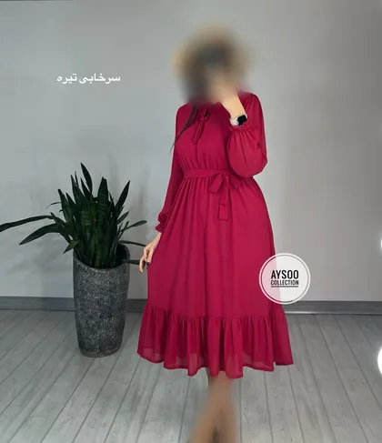 پیراهن حریر کاملیا