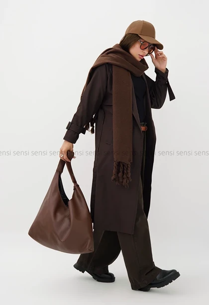 بارانی بلند سانتاناآستر دار@@کد1004313
