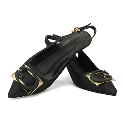 کفش مجلسی زنانه پاشنه‌دار 5 سانت مدل 400941 _ sandal valentino
