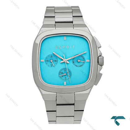 ساعت مردانه اسپریت استیل سه موتور صفحه تیفانی Esprit-8208-G