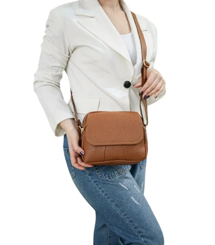 کیف دوشی زنانه چرم