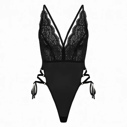 بادی فانتزی برند هارنی رنگ مشکی کد 9040