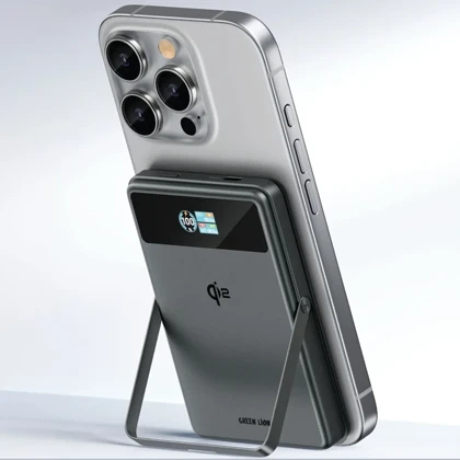 پاور بانک 10000 وایرلس گرین لاین Green Lion مدل GL-PX64 توان 20 وات