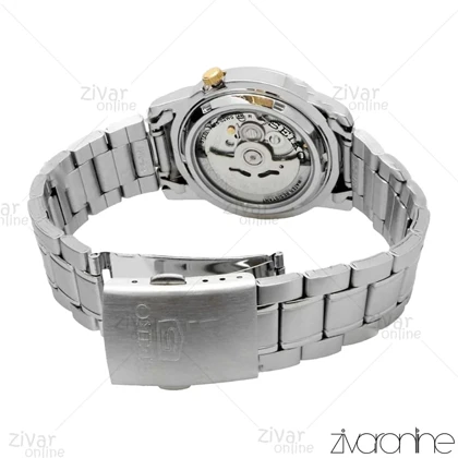 ساعت سیکو 5 اصل مردانه صفحه سرمه ای ایندکس طلایی اتوماتیک 104177