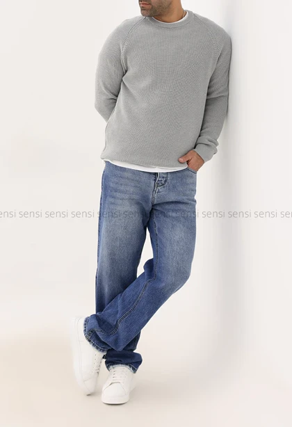 بلوز بافت یقه گرد مردانه کد20000037