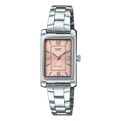 ساعت مچی زنانه کاسیو Casio مدل LTP-1234DD-4ADF با صفحه هلویی