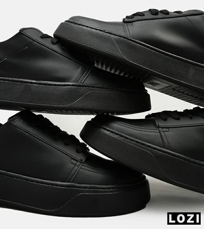 کفش کژوال مردانه چرمی مشکی ZARA مدل 4909