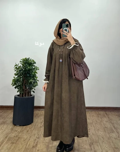 پیراهن مانتویی پاییزه رایلی 2 با کد 3922
