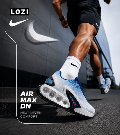 کتانی مردانه و زنانه آبی سفید NIKE Air Max DN Ultra مدل 9259