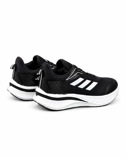 کفش کتانی مردانه بزرگ پا مدل آدیداس زیره بست مشکی سفید ADIDAS
