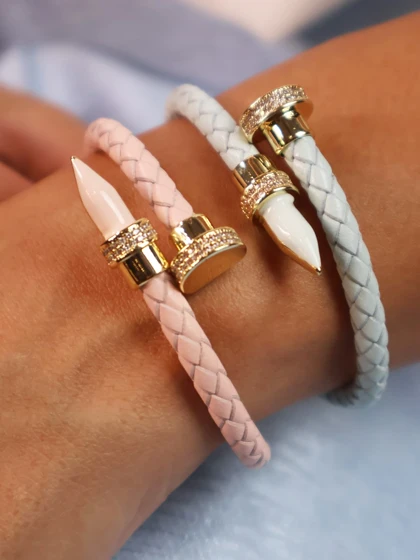 دستبند زنانه چرمی هرمس کد B2111