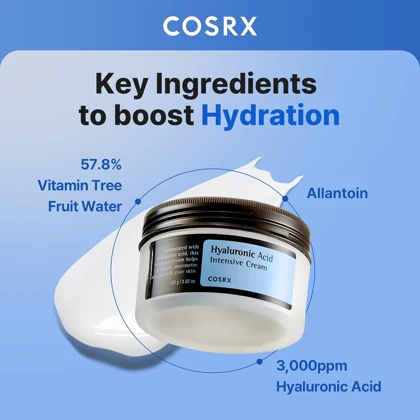 کرم آبرسان کوزارکس مدل Hyaluronic Acid حجم 100 میلی لیتر