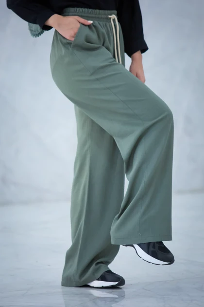 شلوار رایون کمر کش