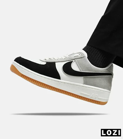 کفش مردانه و زنانه طوسی مشکی سفید NIKE AIR FORCE مدل 5345