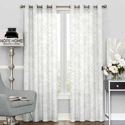 پرده آماده حریر کتان