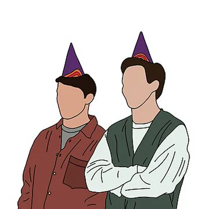 تیشرت friends طرح Joey and Chandler کد 107900