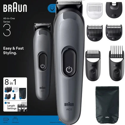 ریش تراش و ماشین اصلاح براون Braun مدل AIO3540