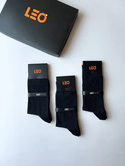 پک جوراب ساق بلند مردانه LEO