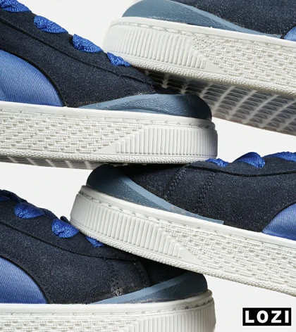 کفش کتانی ورزشی سرمه ای آبی مردانه و زنانه PUMA suede XL crush