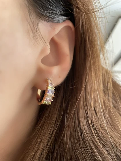 انگشتر و گوشواره مولتی کالر ژوپینگ